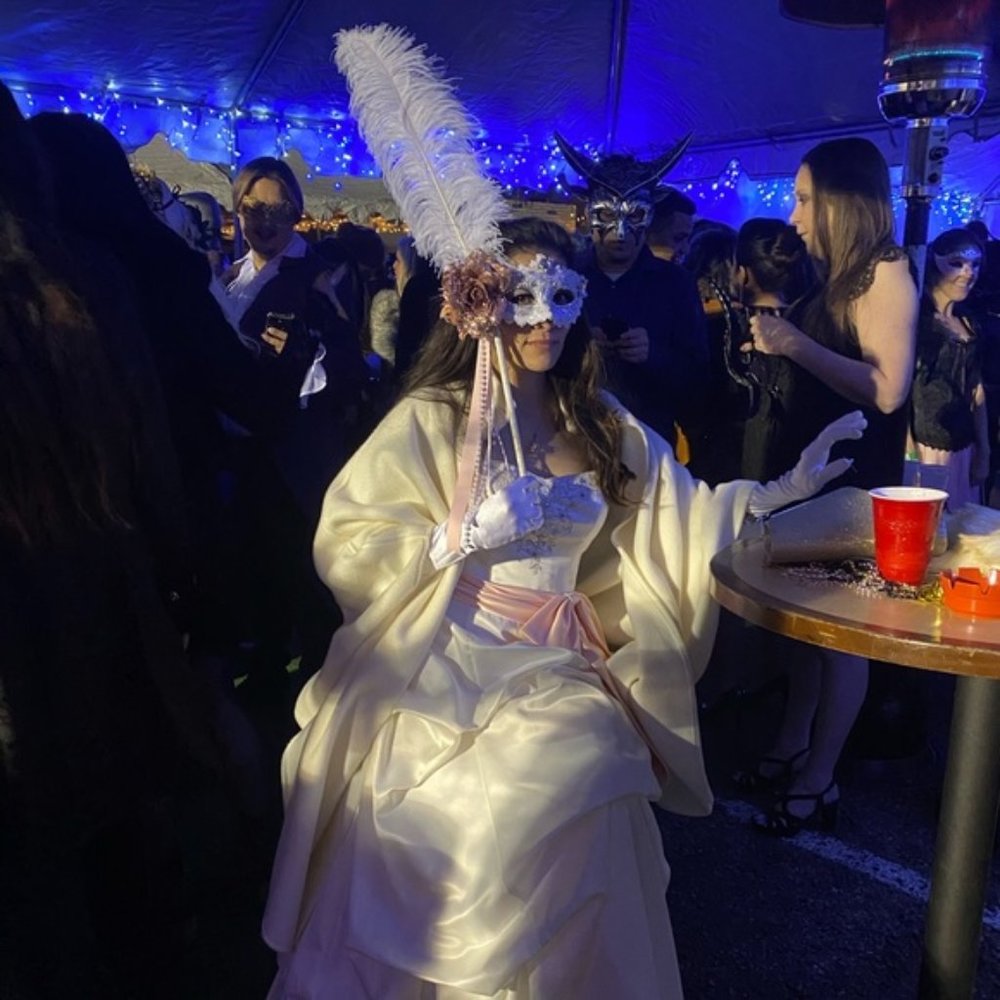 Masquerade Mari Gras Mask with Handle